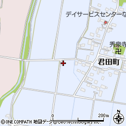 栃木県佐野市君田町177-2周辺の地図