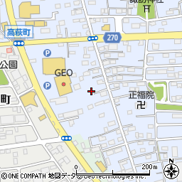 栃木県佐野市高萩町406周辺の地図