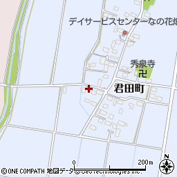 栃木県佐野市君田町205周辺の地図