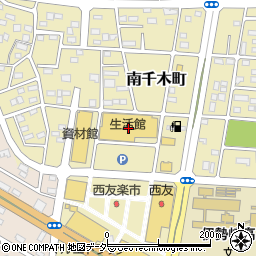 ホームセンターセキチュー伊勢崎茂呂店周辺の地図