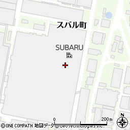 群馬県太田市スバル町周辺の地図