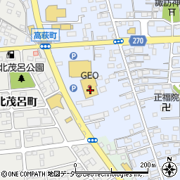 栃木県佐野市高萩町411周辺の地図
