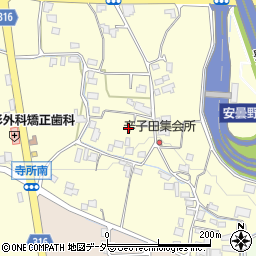 長野県安曇野市豊科南穂高寺所163周辺の地図