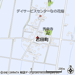 栃木県佐野市君田町299周辺の地図