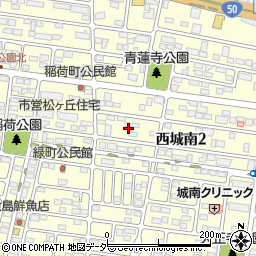 栃木県小山市西城南2丁目11周辺の地図