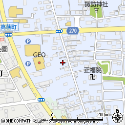 栃木県佐野市高萩町407周辺の地図