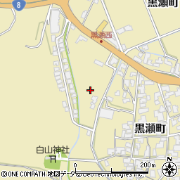 石川県加賀市黒瀬町カ周辺の地図