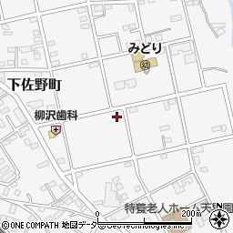 群馬県高崎市下佐野町周辺の地図