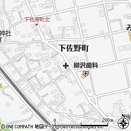 群馬県高崎市下佐野町702周辺の地図