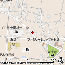 長野県安曇野市堀金烏川2090-3周辺の地図