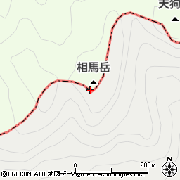相馬岳周辺の地図