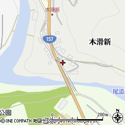 石川県白山市木滑新ユ周辺の地図