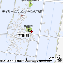 栃木県佐野市君田町207周辺の地図