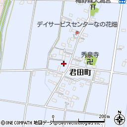 栃木県佐野市君田町267周辺の地図
