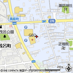 栃木県佐野市高萩町410周辺の地図
