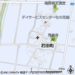 栃木県佐野市君田町268周辺の地図