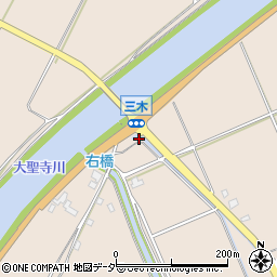 石川県加賀市三木町（ト）周辺の地図