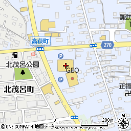 栃木県佐野市高萩町423周辺の地図