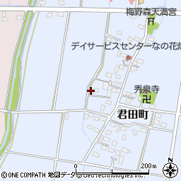 栃木県佐野市君田町264周辺の地図