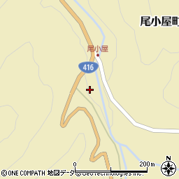 石川県小松市尾小屋町（ル）周辺の地図