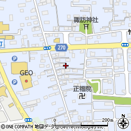 栃木県佐野市高萩町338周辺の地図