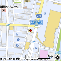 栃木県佐野市高萩町1029周辺の地図