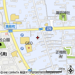 栃木県佐野市高萩町420周辺の地図