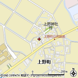 石川県加賀市上野町ツ4周辺の地図