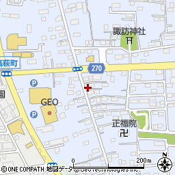 栃木県佐野市高萩町331周辺の地図