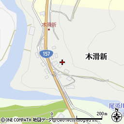 石川県白山市木滑新キ周辺の地図