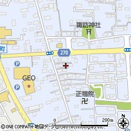 栃木県佐野市高萩町332周辺の地図