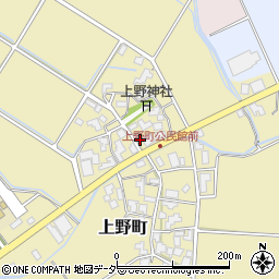 石川県加賀市上野町ツ93周辺の地図