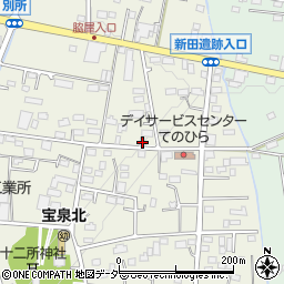 群馬県太田市別所町540-1周辺の地図