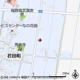 栃木県佐野市君田町327周辺の地図