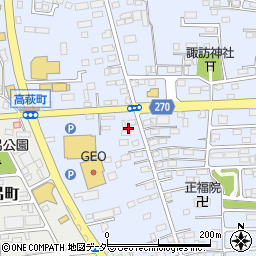 栃木県佐野市高萩町431周辺の地図