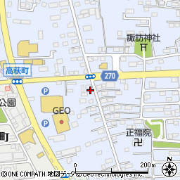 栃木県佐野市高萩町430周辺の地図