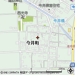 群馬県伊勢崎市今井町周辺の地図