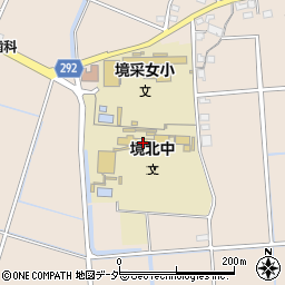伊勢崎市立境北中学校周辺の地図