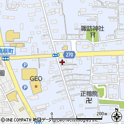 栃木県佐野市高萩町330周辺の地図