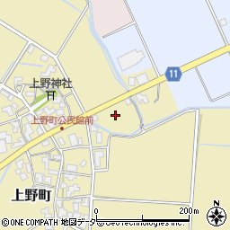石川県加賀市上野町ホ周辺の地図