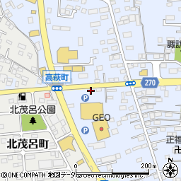 栃木県佐野市高萩町437周辺の地図