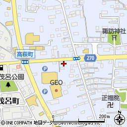 栃木県佐野市高萩町429-1周辺の地図