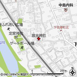 放光神社周辺の地図