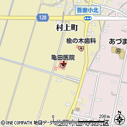 亀田医院周辺の地図