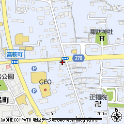 栃木県佐野市高萩町432周辺の地図