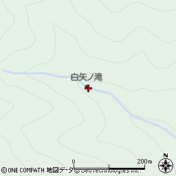 白矢ノ滝周辺の地図
