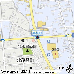 高萩町周辺の地図