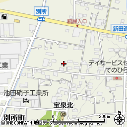 群馬県太田市別所町517周辺の地図