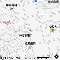 群馬県高崎市下佐野町773-2周辺の地図