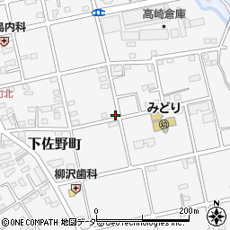 群馬県高崎市下佐野町770周辺の地図